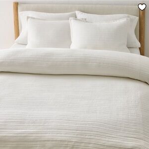 West Elm ribbed duvet cover size king